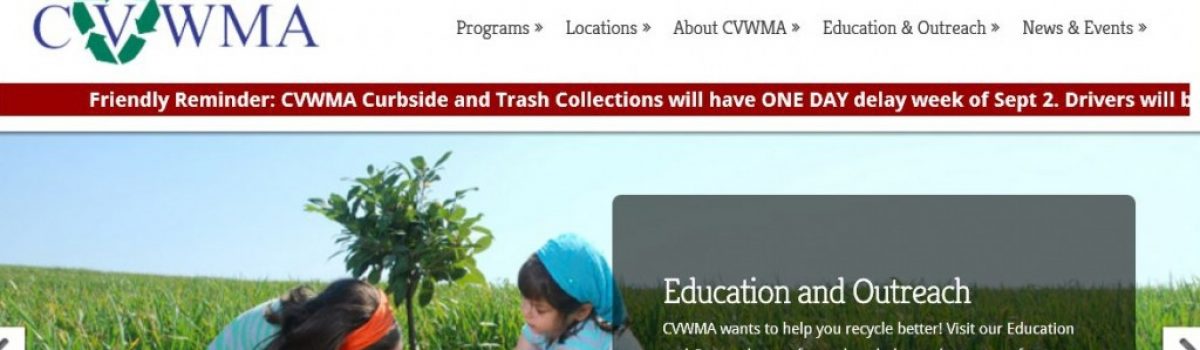 New CVWMA Website by SiteVision Goes Live