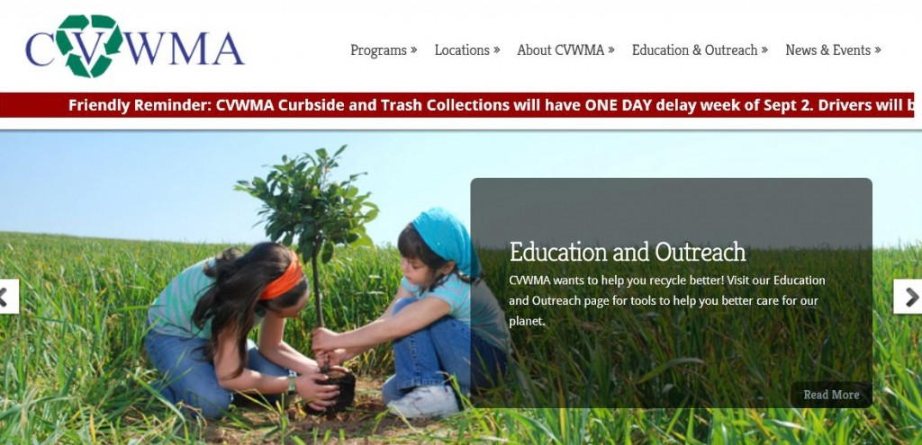 New CVWMA Website by SiteVision Goes Live